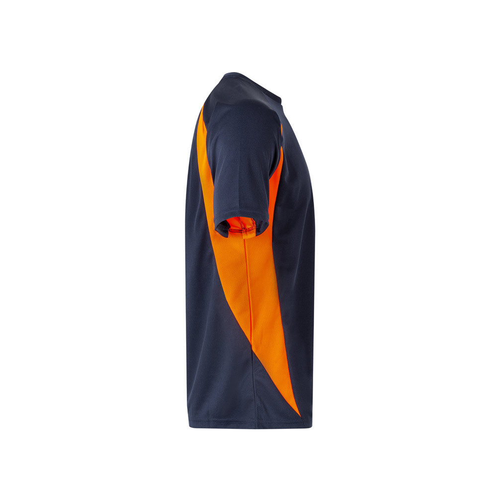 VL SLAYER. T-shirt técnica bicolor bird-eye (160g/m²), em poliéster (100%)