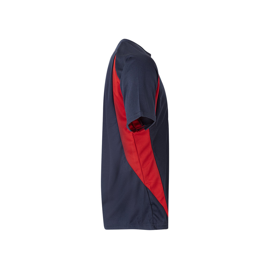 VL SLAYER. T-shirt técnica bicolor bird-eye (160g/m²), em poliéster (100%)
