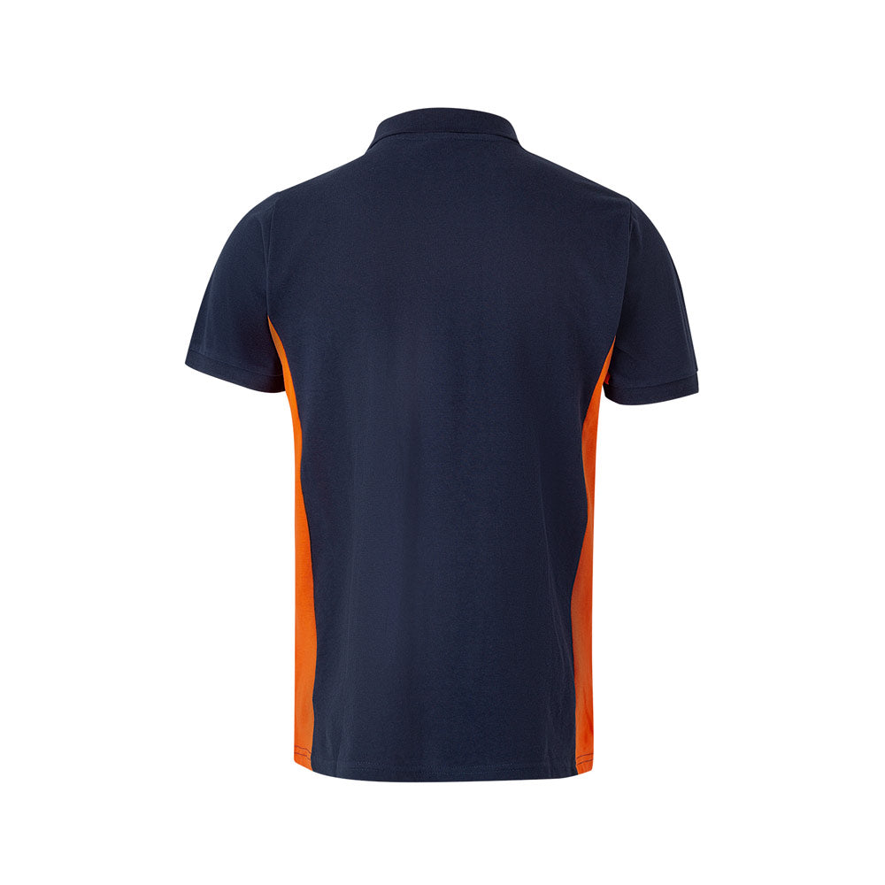 VL SUPAY. Polo piqué bicolor (180g/m²) manga curta, em algodão (60%) e poliéster (40%)