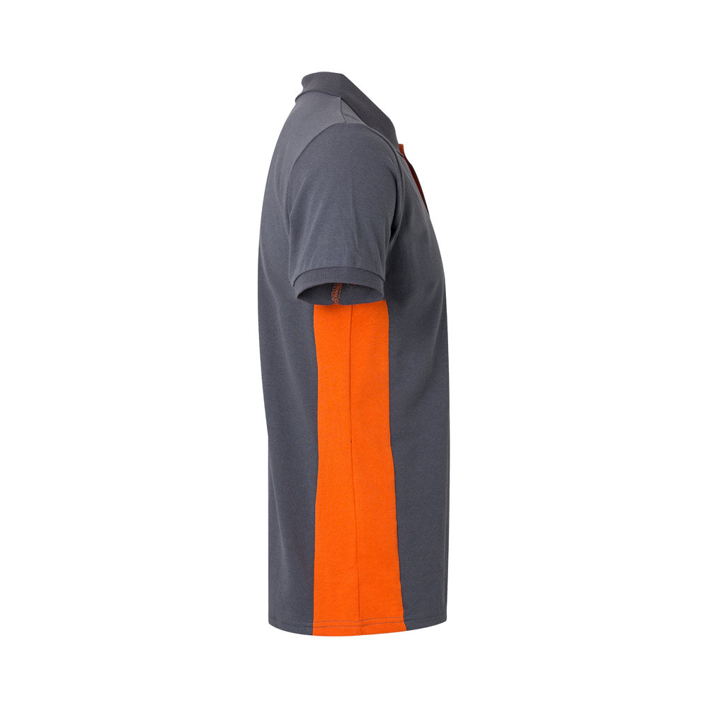 VL SUPAY. Polo piqué bicolor (180g/m²) manga curta, em algodão (60%) e poliéster (40%)