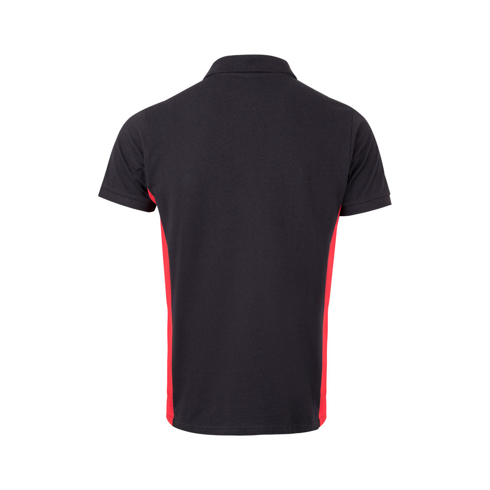 VL SUPAY. Polo piqué bicolor (180g/m²) manga curta, em algodão (60%) e poliéster (40%)