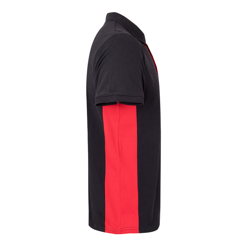 VL SUPAY. Polo piqué bicolor (180g/m²) manga curta, em algodão (60%) e poliéster (40%)