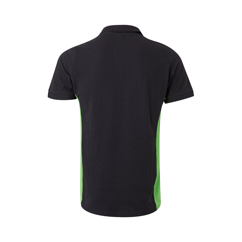 VL SUPAY. Polo piqué bicolor (180g/m²) manga curta, em algodão (60%) e poliéster (40%)