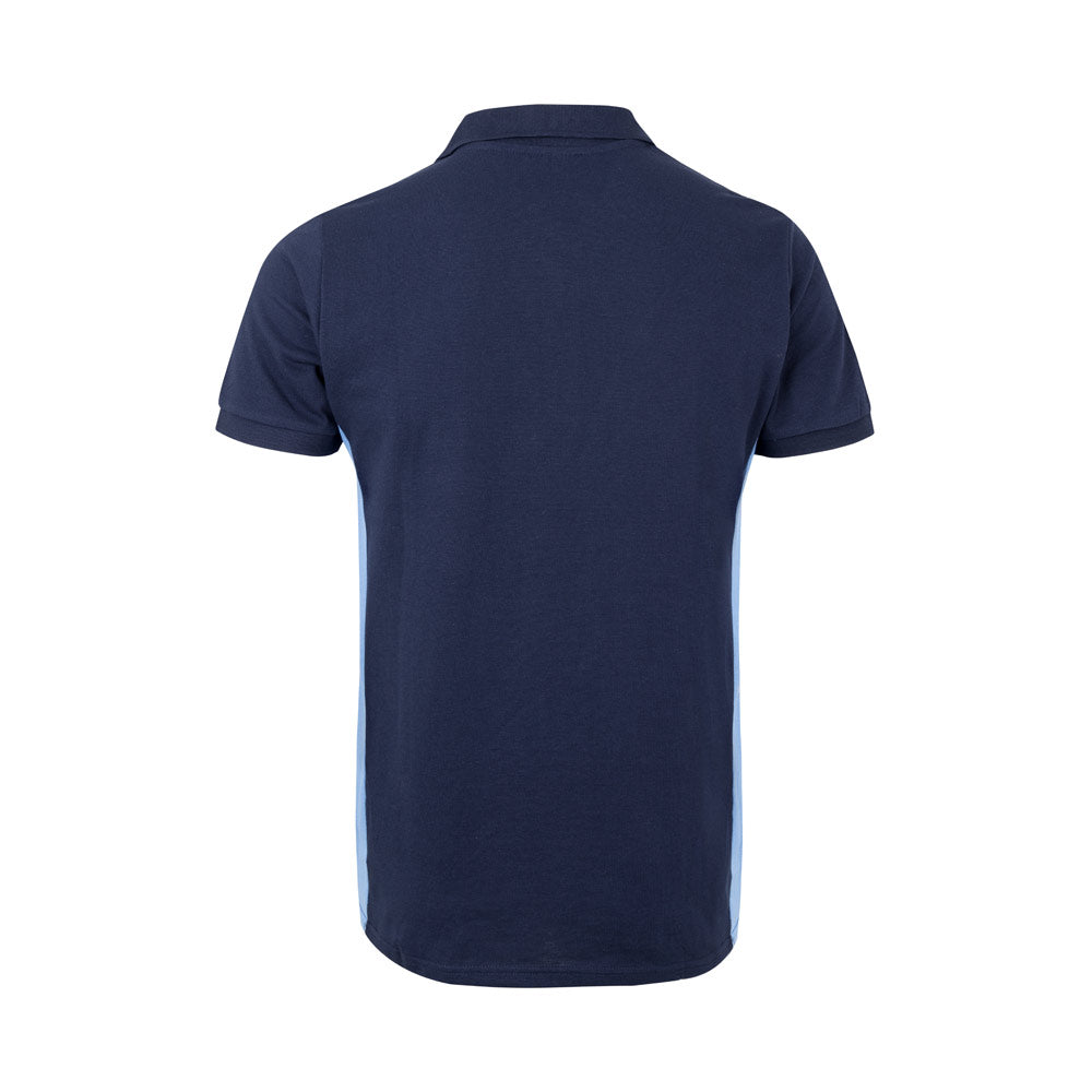 VL SUPAY. Polo piqué bicolor (180g/m²) manga curta, em algodão (60%) e poliéster (40%)