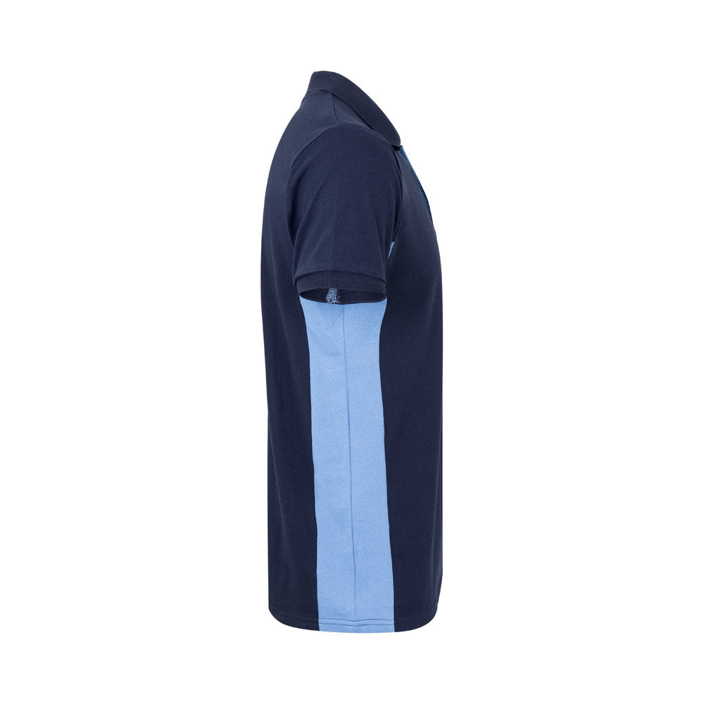 VL SUPAY. Polo piqué bicolor (180g/m²) manga curta, em algodão (60%) e poliéster (40%)