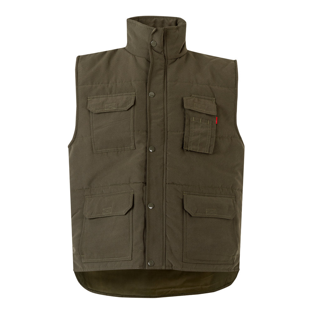 VL MEFITIS. Colete acolchoado multibolsos (220g/m²), em poliéster (100%)