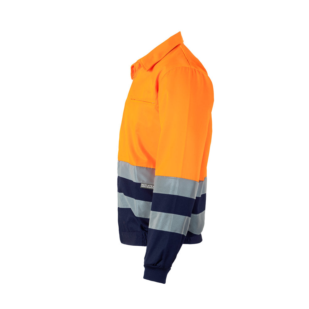 VL NEPTUNE. Casaco bicolor de sarja (210g/m²) em poliéster (80%) e algodão (20%)