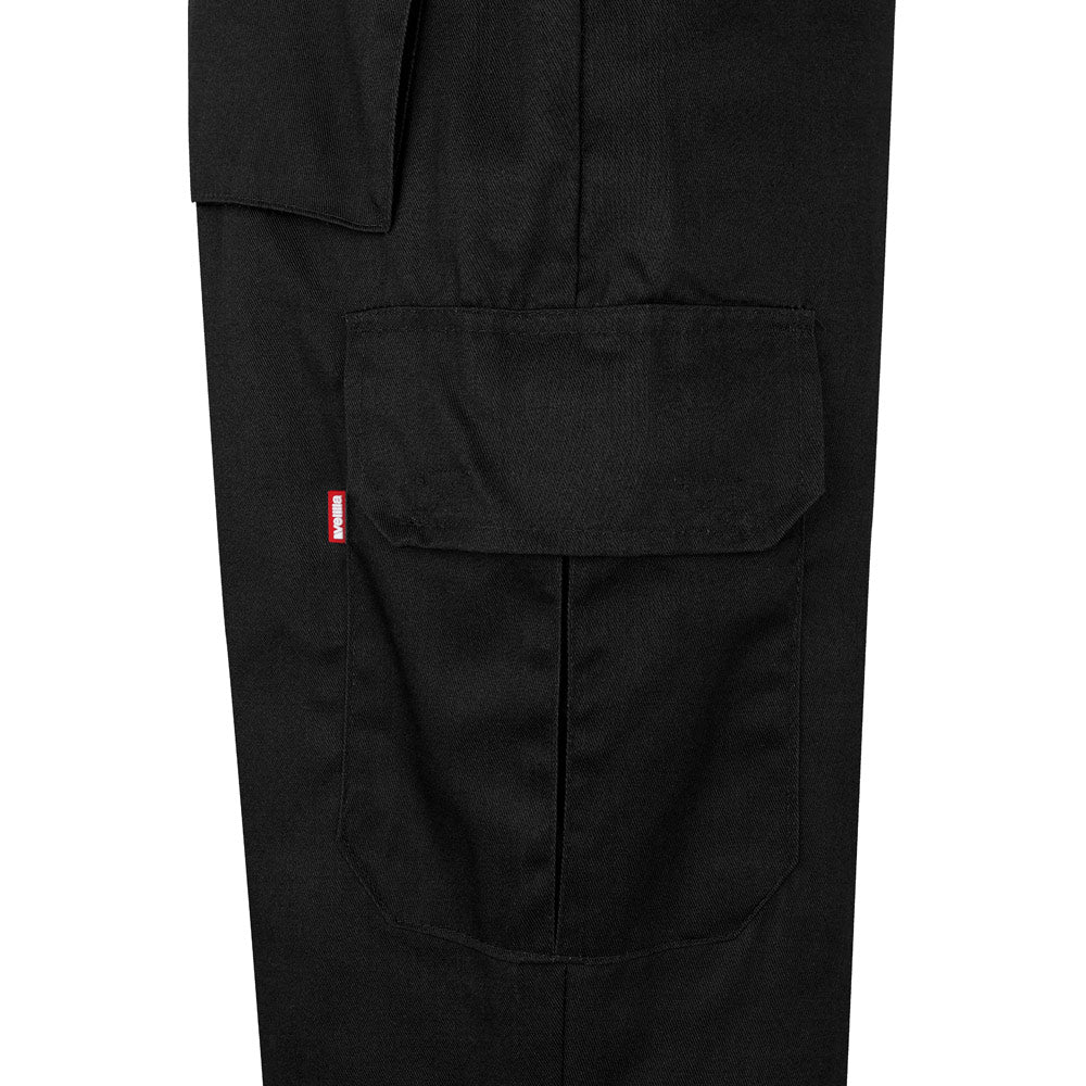 VL ATHENA. Calças bicolor em sarja (210g/m²), forradas, multibolsos, em algodão (20%) e poliéster (80%)