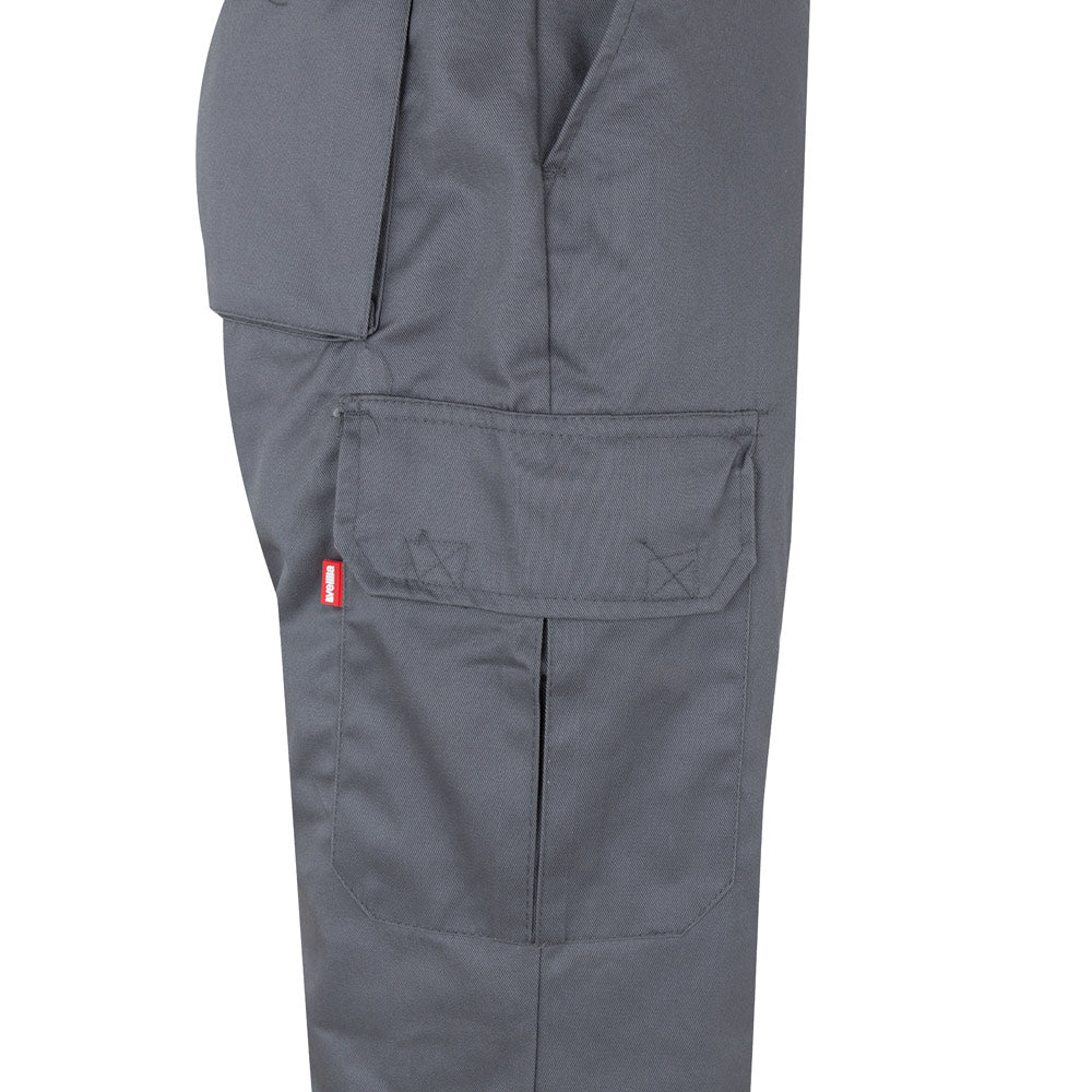 VL ATHENA. Calças bicolor em sarja (210g/m²), forradas, multibolsos, em algodão (20%) e poliéster (80%)