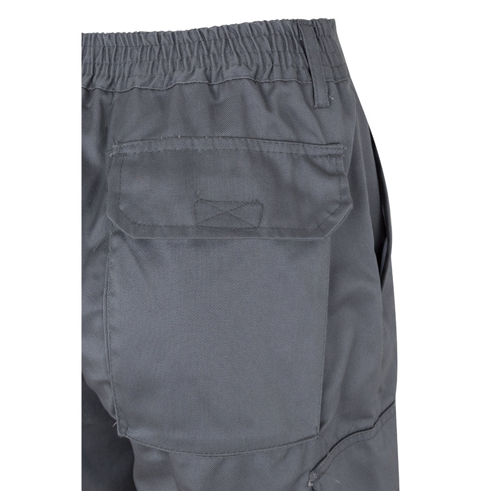 VL ATHENA. Calças bicolor em sarja (210g/m²), forradas, multibolsos, em algodão (20%) e poliéster (80%)