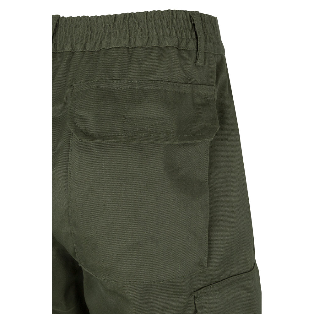 VL ATHENA. Calças bicolor em sarja (210g/m²), forradas, multibolsos, em algodão (20%) e poliéster (80%)