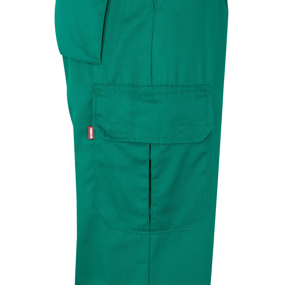 VL POSEIDON. Calças bicolor em sarja multibolsos (210g/m²), em algodão (20%) e poliéster (80%)