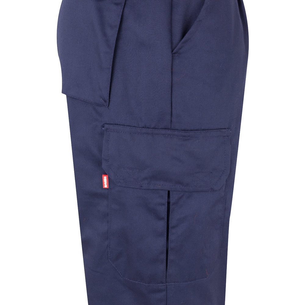 VL POSEIDON. Calças bicolor em sarja multibolsos (210g/m²), em algodão (20%) e poliéster (80%)