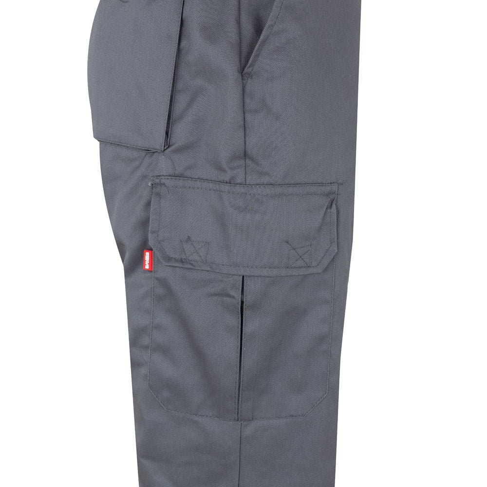 VL POSEIDON. Calças bicolor em sarja multibolsos (210g/m²), em algodão (20%) e poliéster (80%)