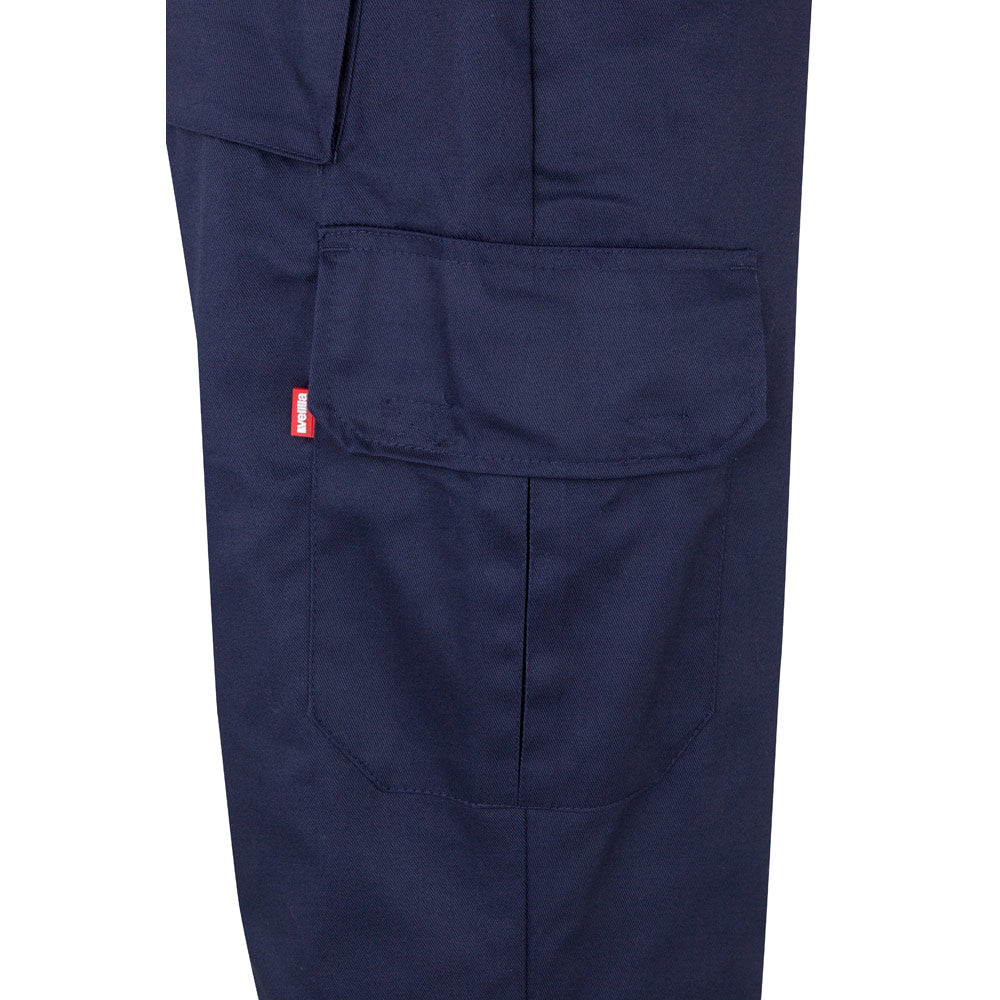 VL POSEIDON LARGE. Calças bicolor em sarja multibolsos (210g/m²), em algodão (20%) e poliéster (80%)