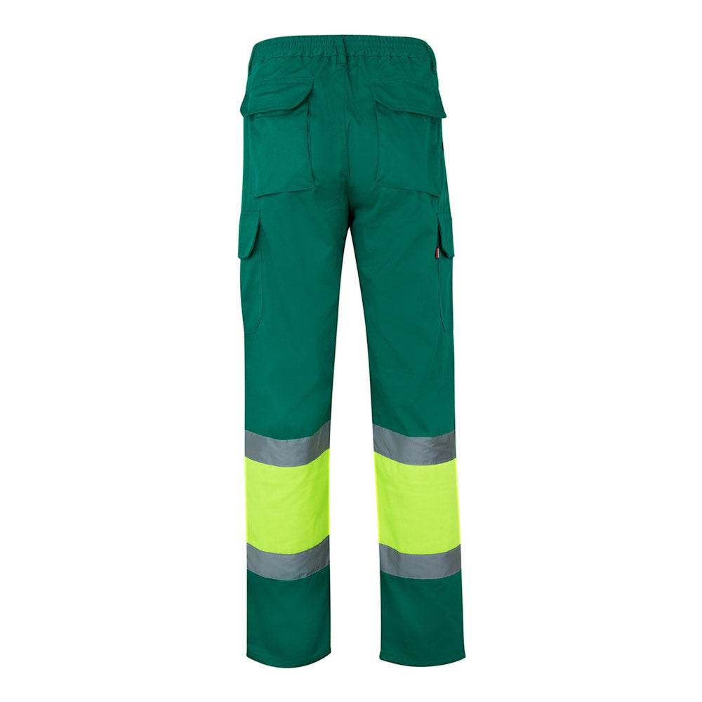 VL POSEIDON LARGE. Calças bicolor em sarja multibolsos (210g/m²), em algodão (20%) e poliéster (80%)