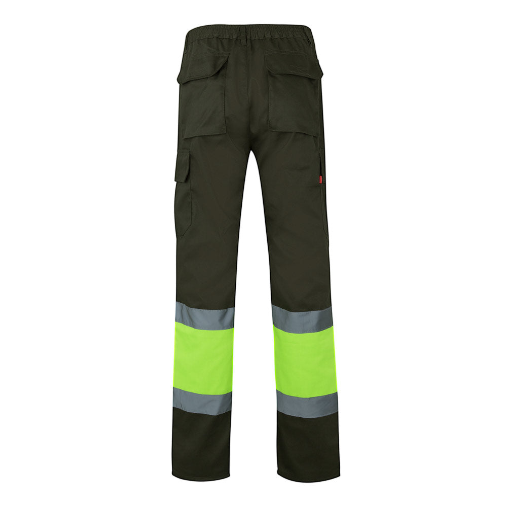 VL POSEIDON LARGE. Calças bicolor em sarja multibolsos (210g/m²), em algodão (20%) e poliéster (80%)