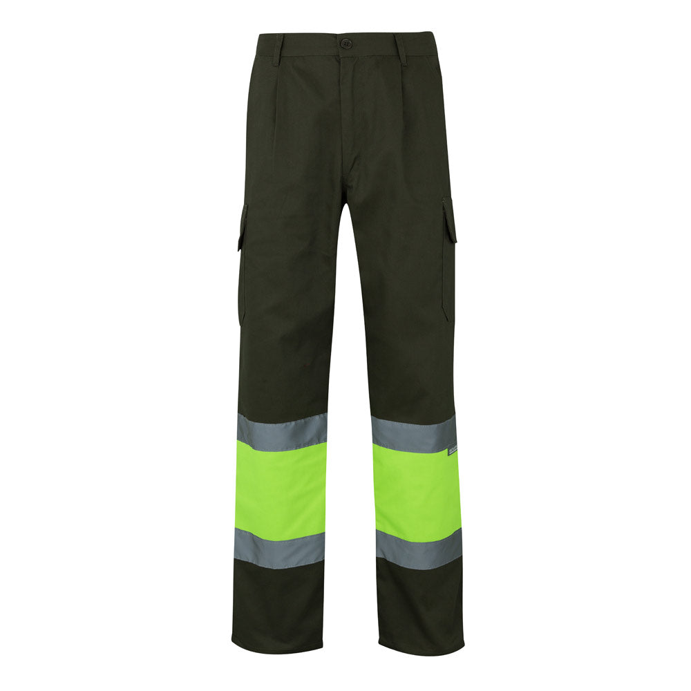 VL POSEIDON LARGE. Calças bicolor em sarja multibolsos (210g/m²), em algodão (20%) e poliéster (80%)