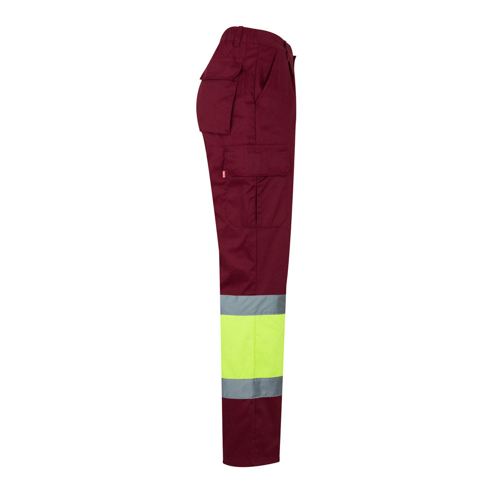 VL POSEIDON LARGE. Calças bicolor em sarja multibolsos (210g/m²), em algodão (20%) e poliéster (80%)
