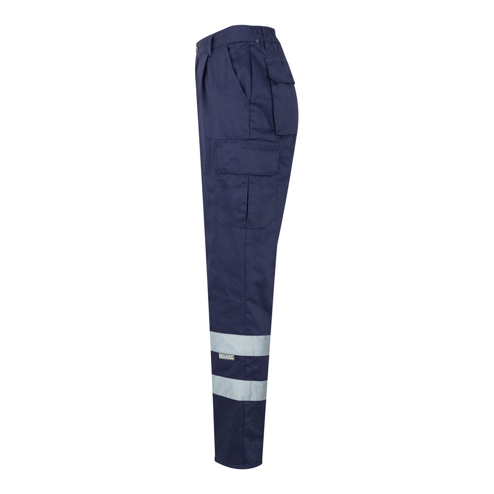 VL ASCLEPIUS. Calças em sarja multibolsos (200g/m²), em algodão (35%) e poliéster (65%)