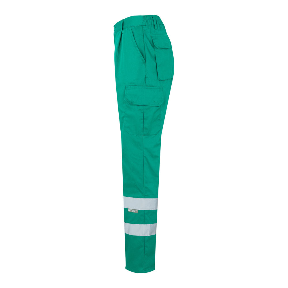 VL ASCLEPIUS. Calças em sarja multibolsos (200g/m²), em algodão (35%) e poliéster (65%)