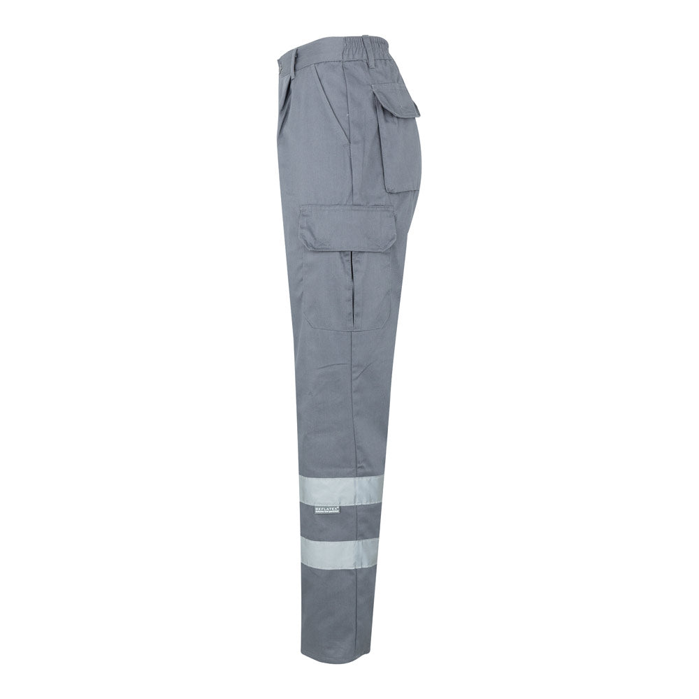 VL ASCLEPIUS. Calças em sarja multibolsos (200g/m²), em algodão (35%) e poliéster (65%)