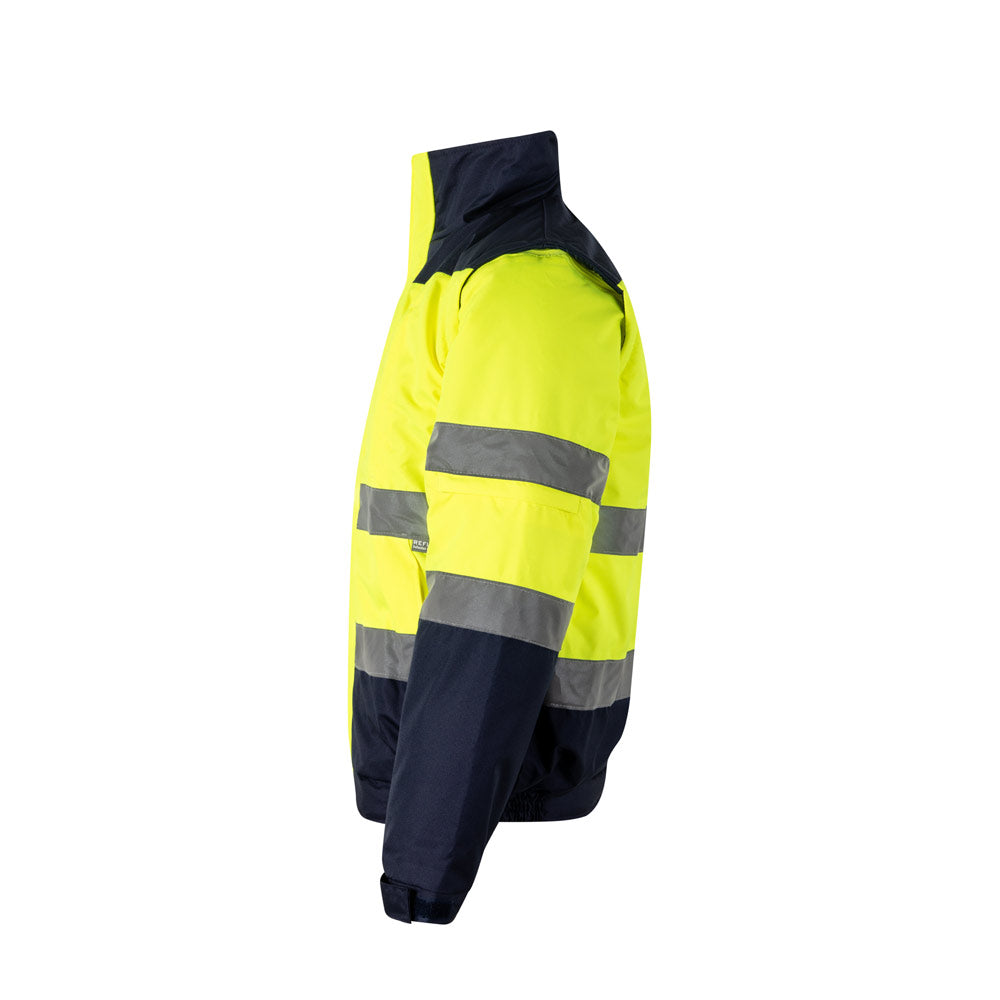 VL JUPITER. Casaco acolchoado bicolor (180g/m²) em poliéster (100%), com recobrimento de PU