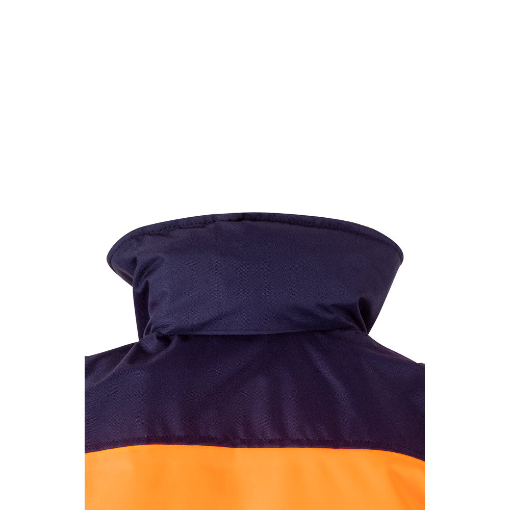 VL JUPITER. Casaco acolchoado bicolor (180g/m²) em poliéster (100%), com recobrimento de PU