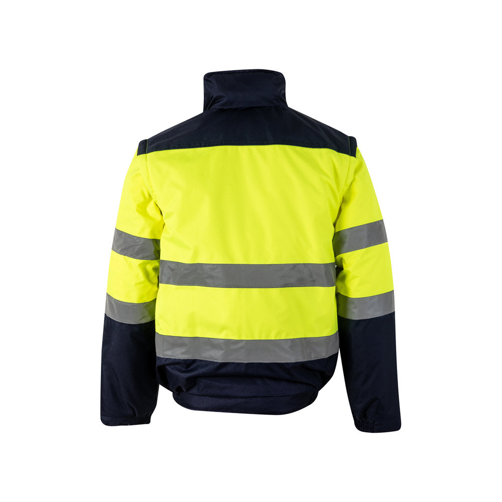 VL JUPITER LARGE. Casaco acolchoado bicolor (180g/m²) em poliéster (100%), com recobrimento de PU
