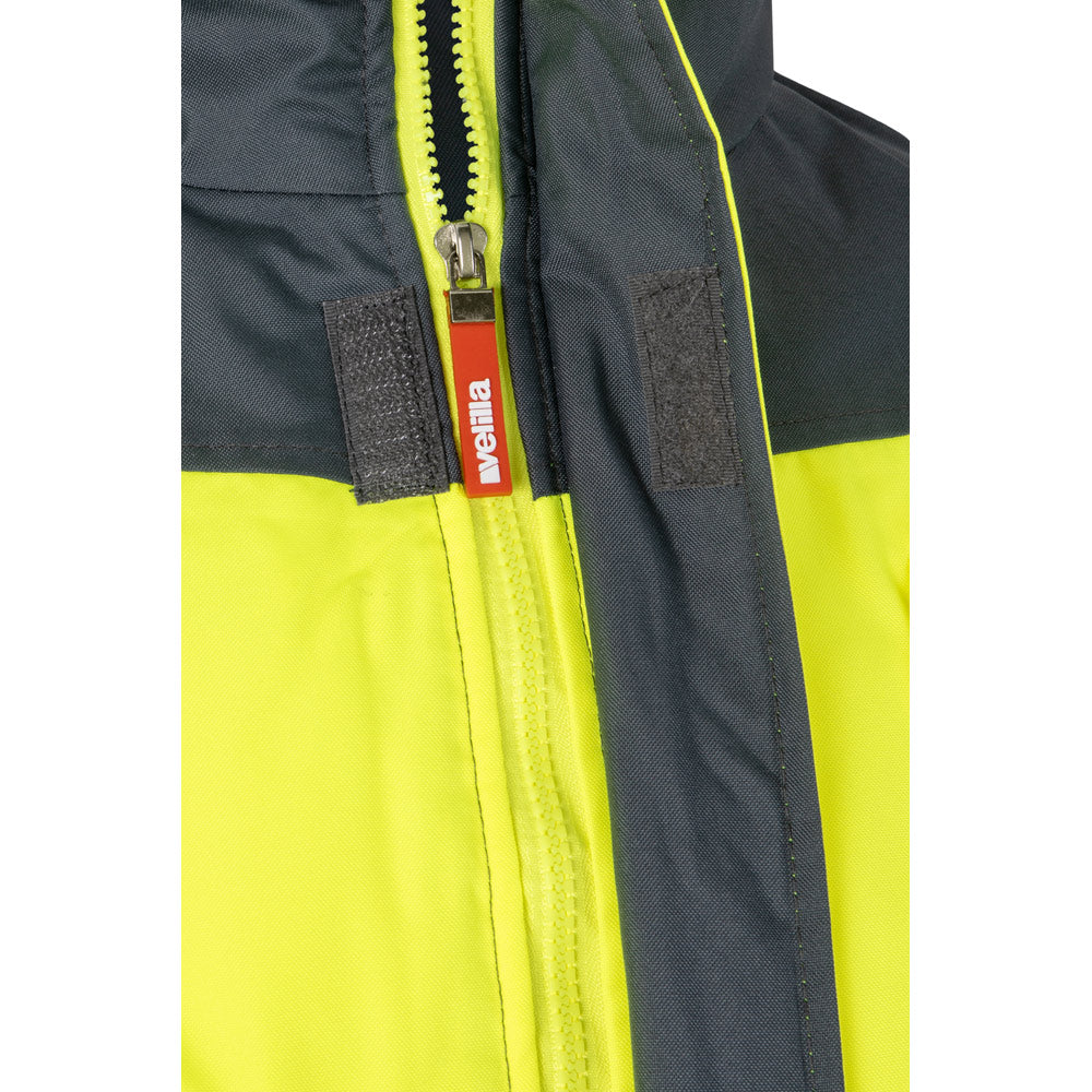 VL JUPITER LARGE. Casaco acolchoado bicolor (180g/m²) em poliéster (100%), com recobrimento de PU
