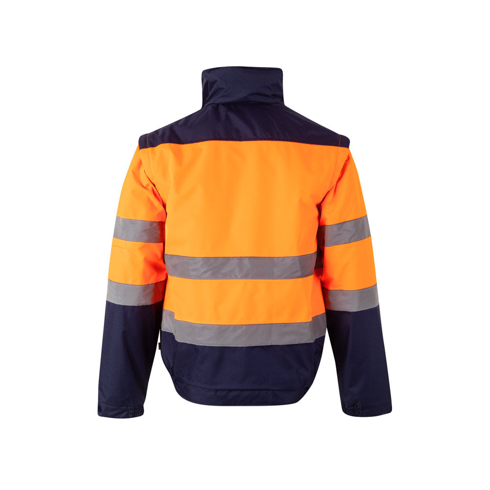 VL JUPITER LARGE. Casaco acolchoado bicolor (180g/m²) em poliéster (100%), com recobrimento de PU