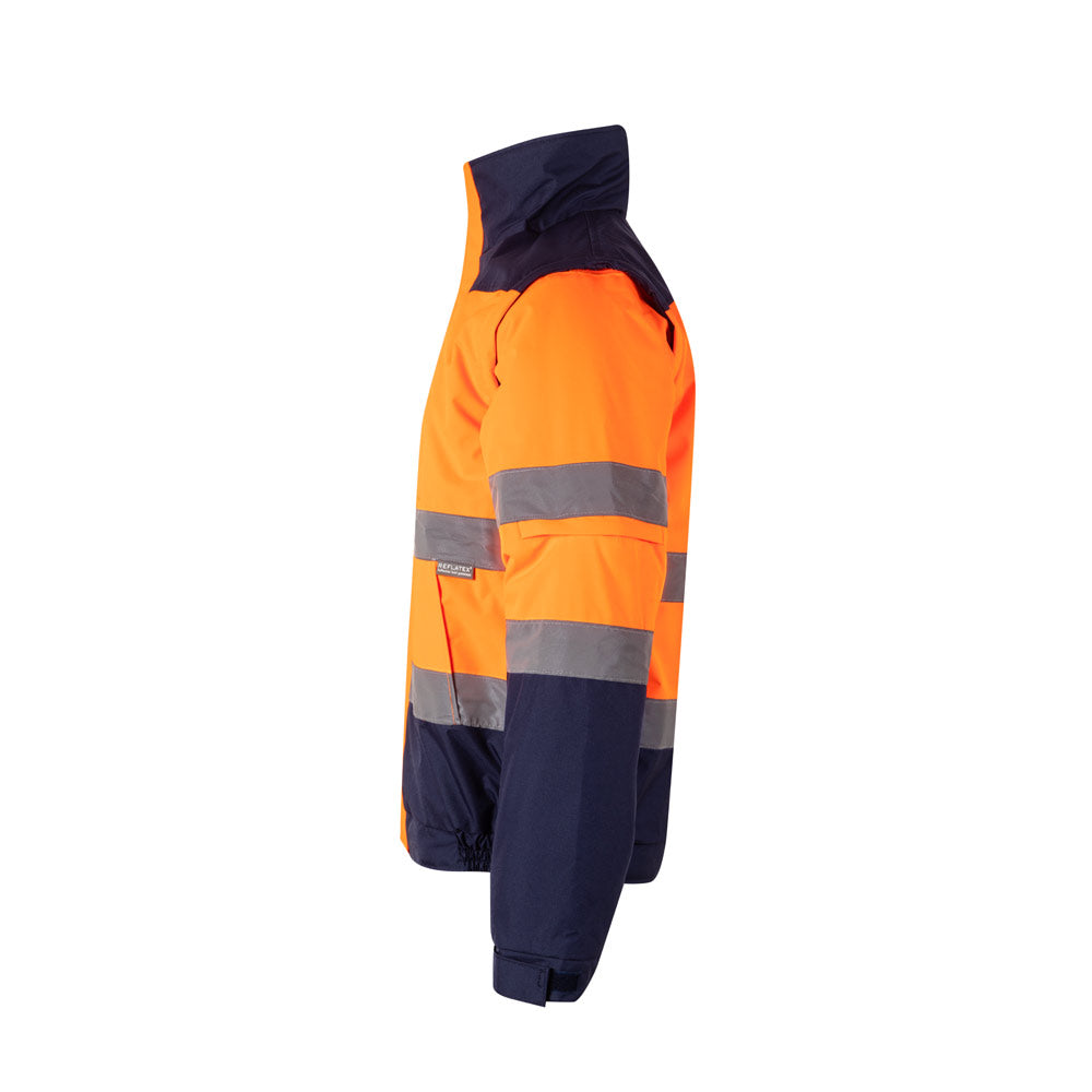 VL JUPITER LARGE. Casaco acolchoado bicolor (180g/m²) em poliéster (100%), com recobrimento de PU