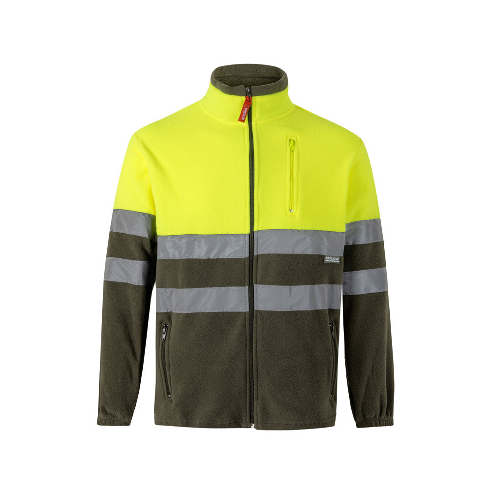 VL EROS. Casaco polar bicolor (280g/m²), em poliéster (100%)