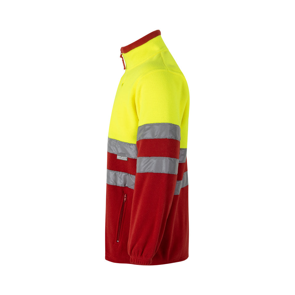 VL EROS LARGE. Casaco polar bicolor (280g/m²), em poliéster (100%)