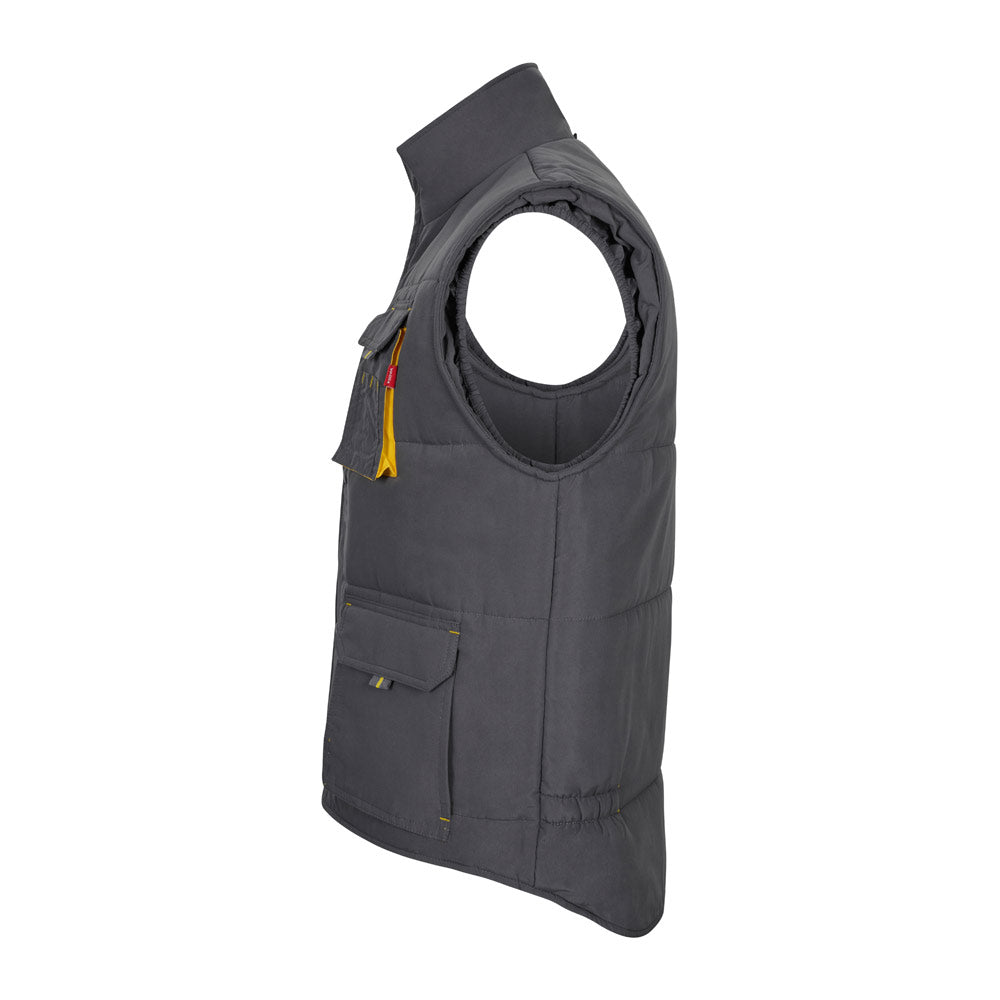 VL NERGAL. Colete acolchoado, bicolor multibolsos (120g/m²), em poliéster (100%)