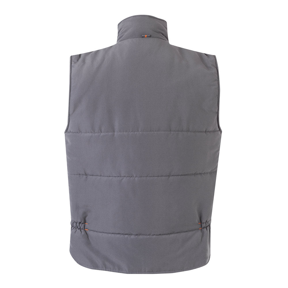 VL NERGAL. Colete acolchoado, bicolor multibolsos (120g/m²), em poliéster (100%)