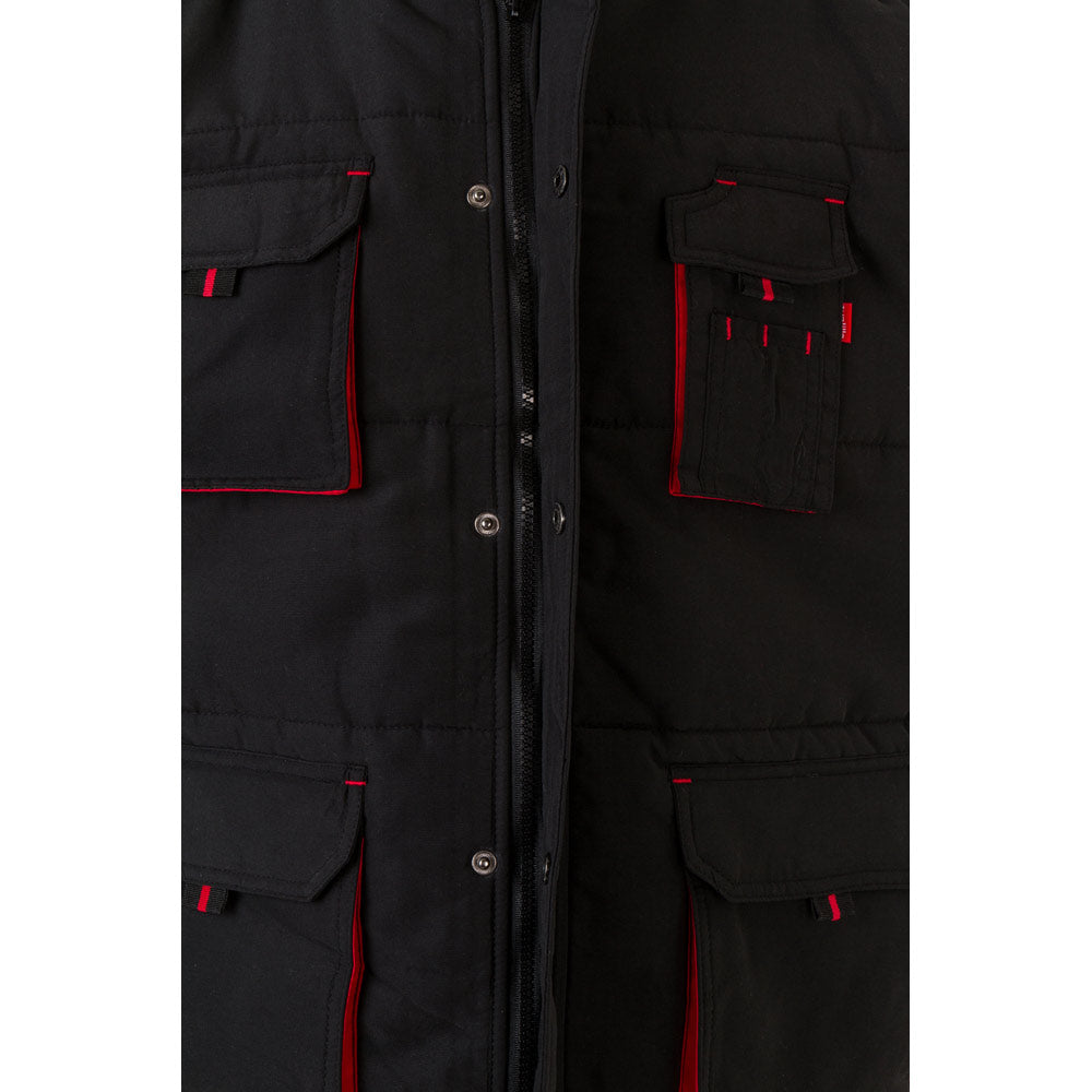 VL NERGAL. Colete acolchoado, bicolor multibolsos (120g/m²), em poliéster (100%)