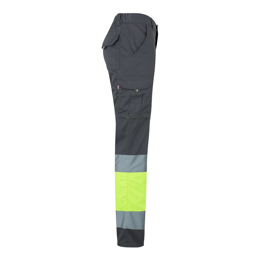 VL ZEUS. Calças stretch bicolor multibolsos (240g/m²), em algodão (46%), EME (38%) e poliéster (16%)