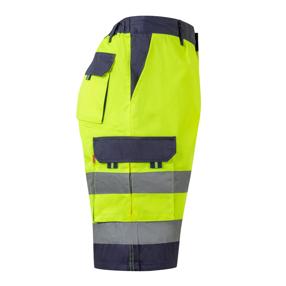 VL HADES. Bermudas bicolor multibolsos (210g/m²), em algodão (20%) e poliéster (80%)