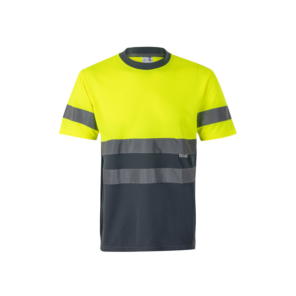 VL BRAHMA. T-shirt técnica bicolor bird-eye (140g/m²), em poliéster (100%)