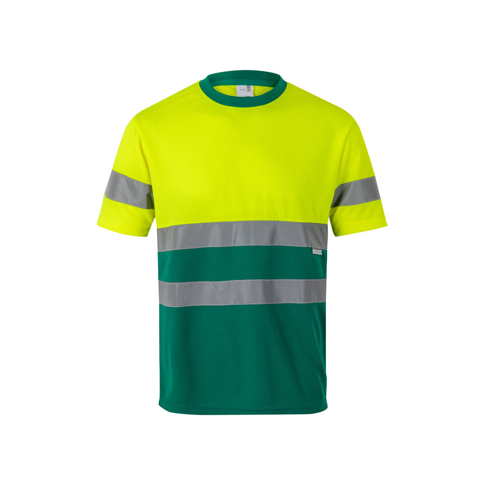 VL BRAHMA LARGE. T-shirt técnica bicolor bird-eye (140g/m²), em poliéster (100%)