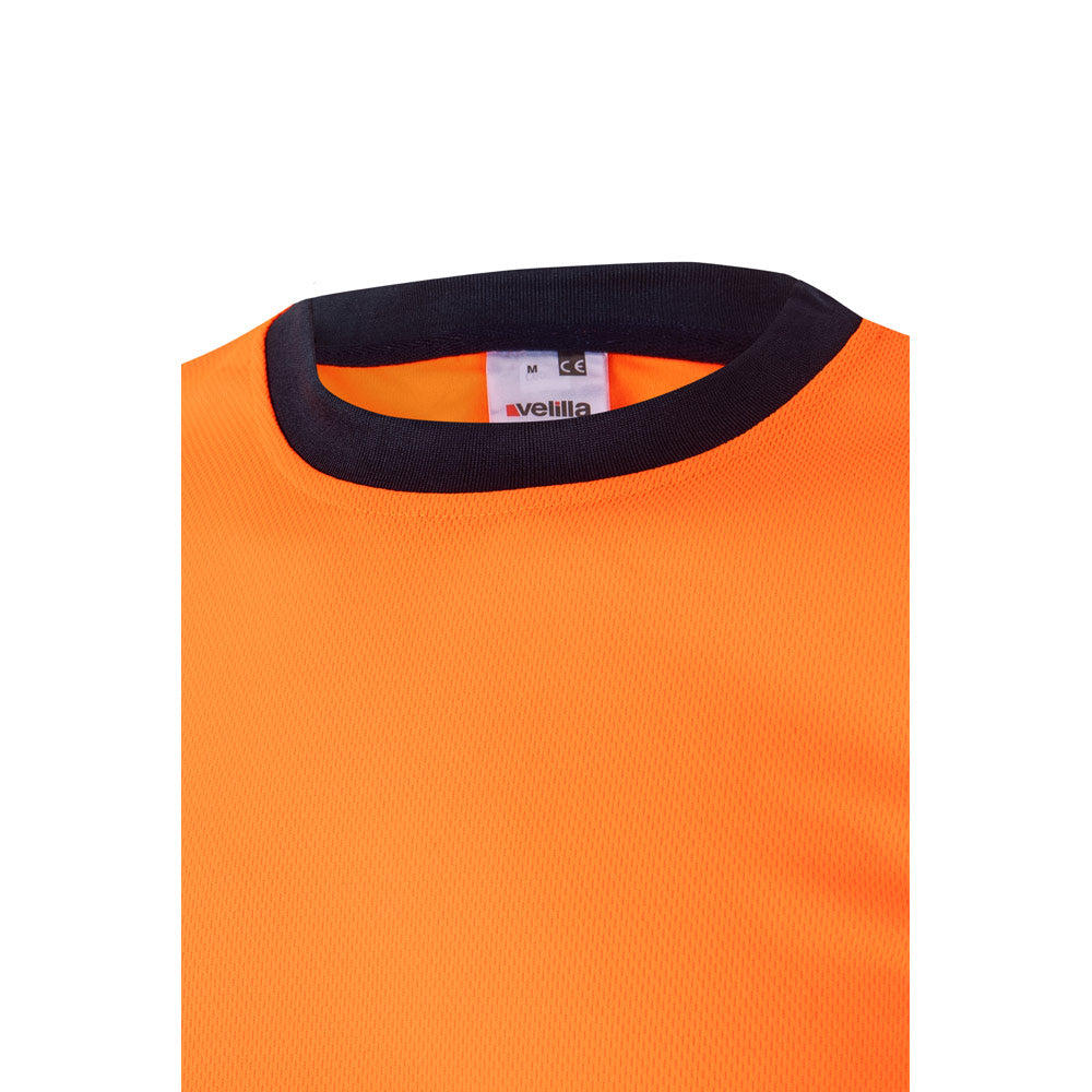 VL BRAHMA LARGE. T-shirt técnica bicolor bird-eye (140g/m²), em poliéster (100%)