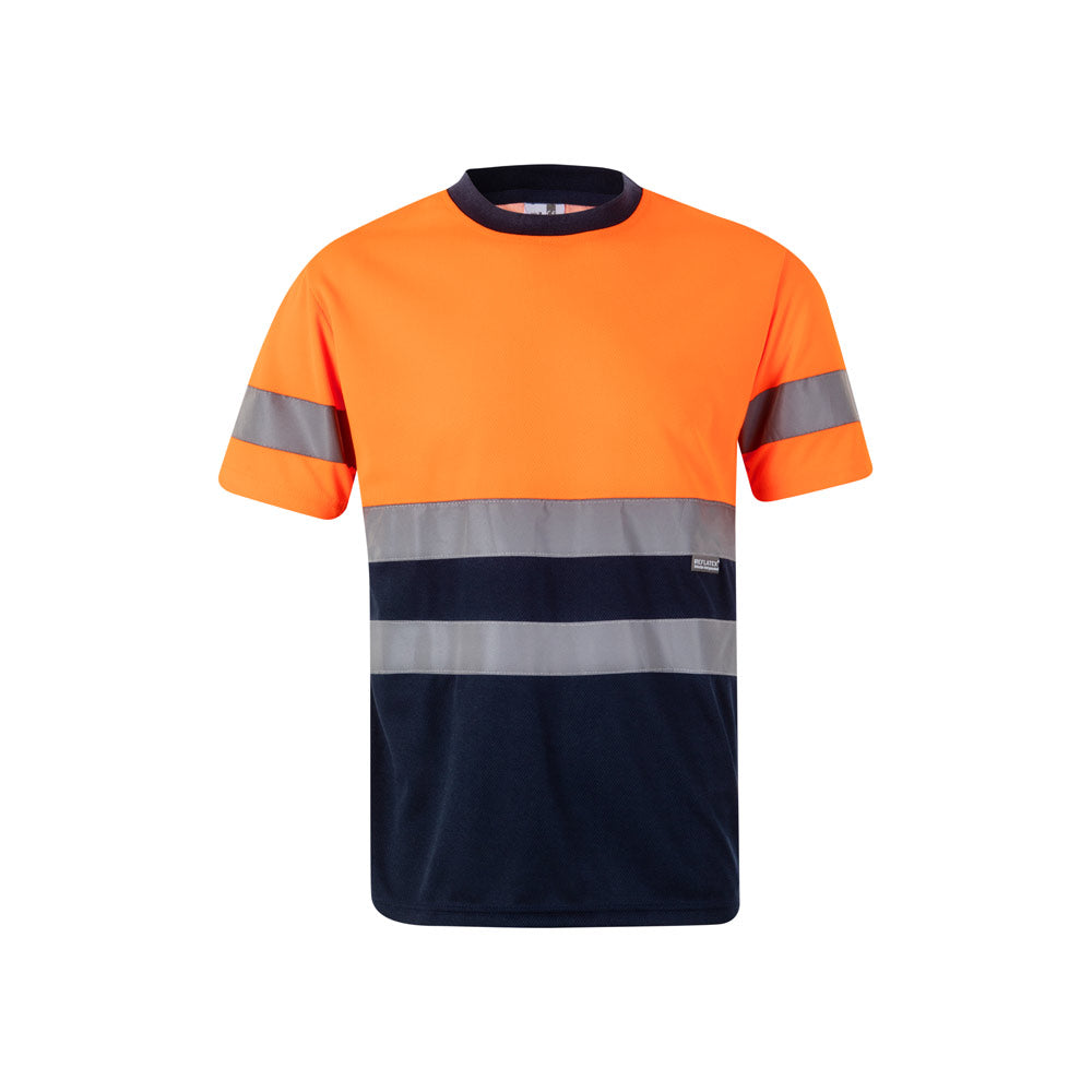 VL BRAHMA LARGE. T-shirt técnica bicolor bird-eye (140g/m²), em poliéster (100%)