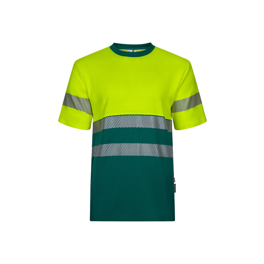 VL BASTET. T-shirt bicolor piqué (150g/m²), em algodão (55%) e poliéster (45%)