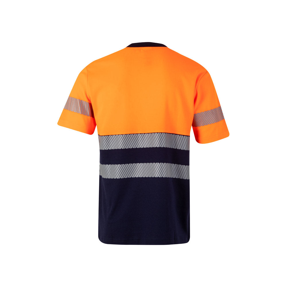 VL BASTET. T-shirt bicolor piqué (150g/m²), em algodão (55%) e poliéster (45%)
