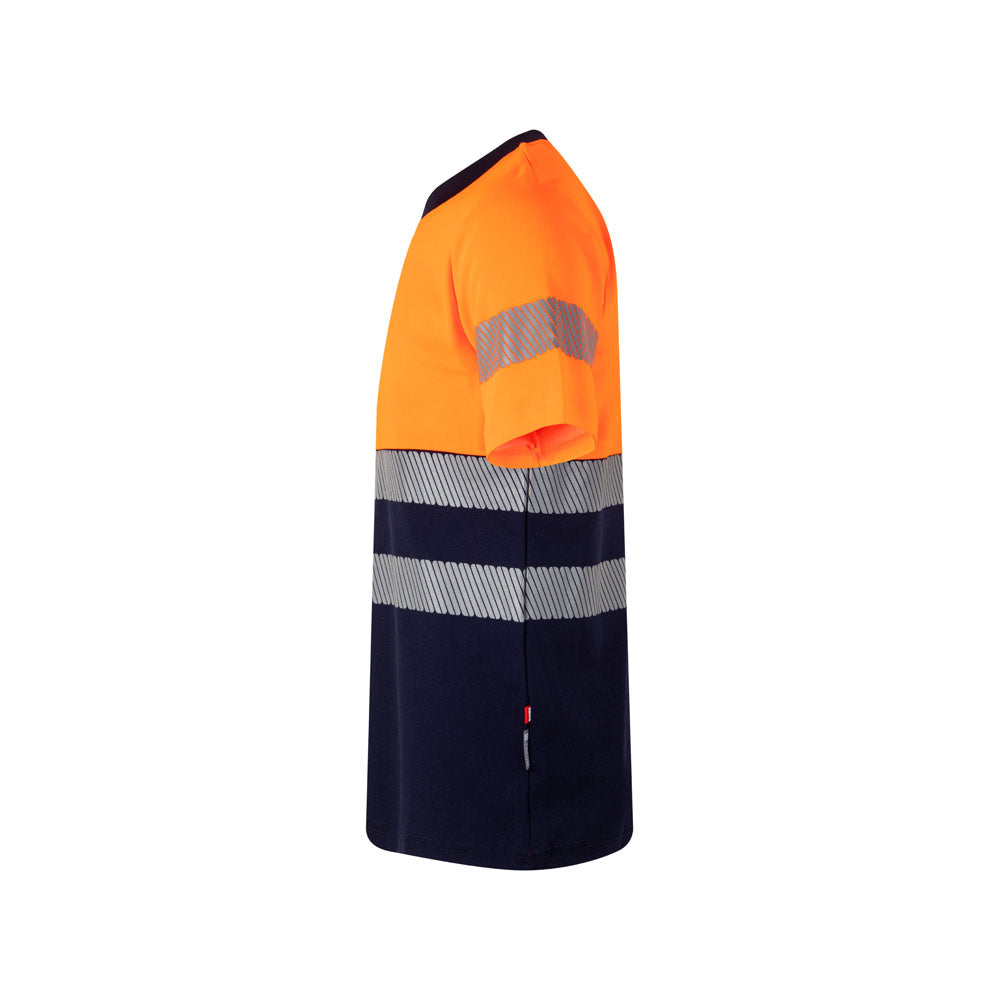 VL BASTET. T-shirt bicolor piqué (150g/m²), em algodão (55%) e poliéster (45%)