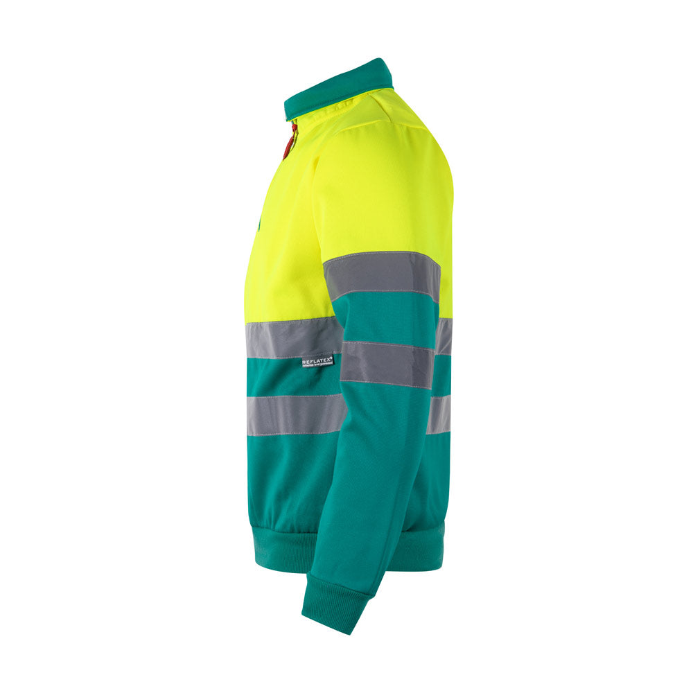 VL THOR. Sweatshirt bicolor (300g/m²) em felpa de poliéster (100%)
