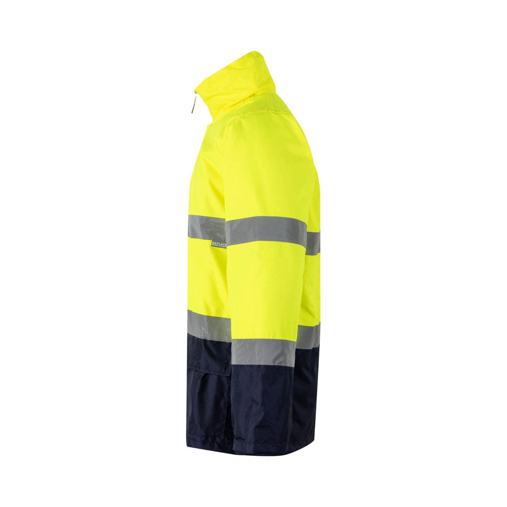VL THEMIS. Parka bicolor (190g/m²), em poliéster (100%), com revestimento em PU
