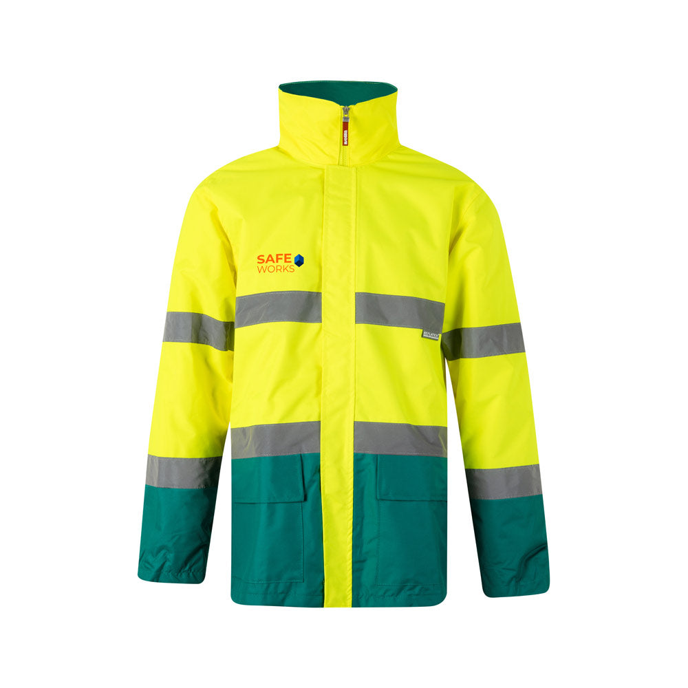 VL THEMIS. Parka bicolor (190g/m²), em poliéster (100%), com revestimento em PU