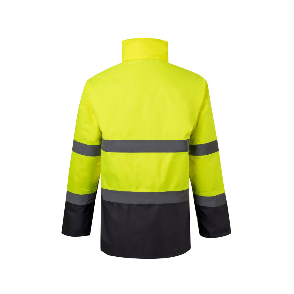 VL THEMIS LARGE. Parka bicolor (190g/m²), em poliéster (100%), com revestimento em PU